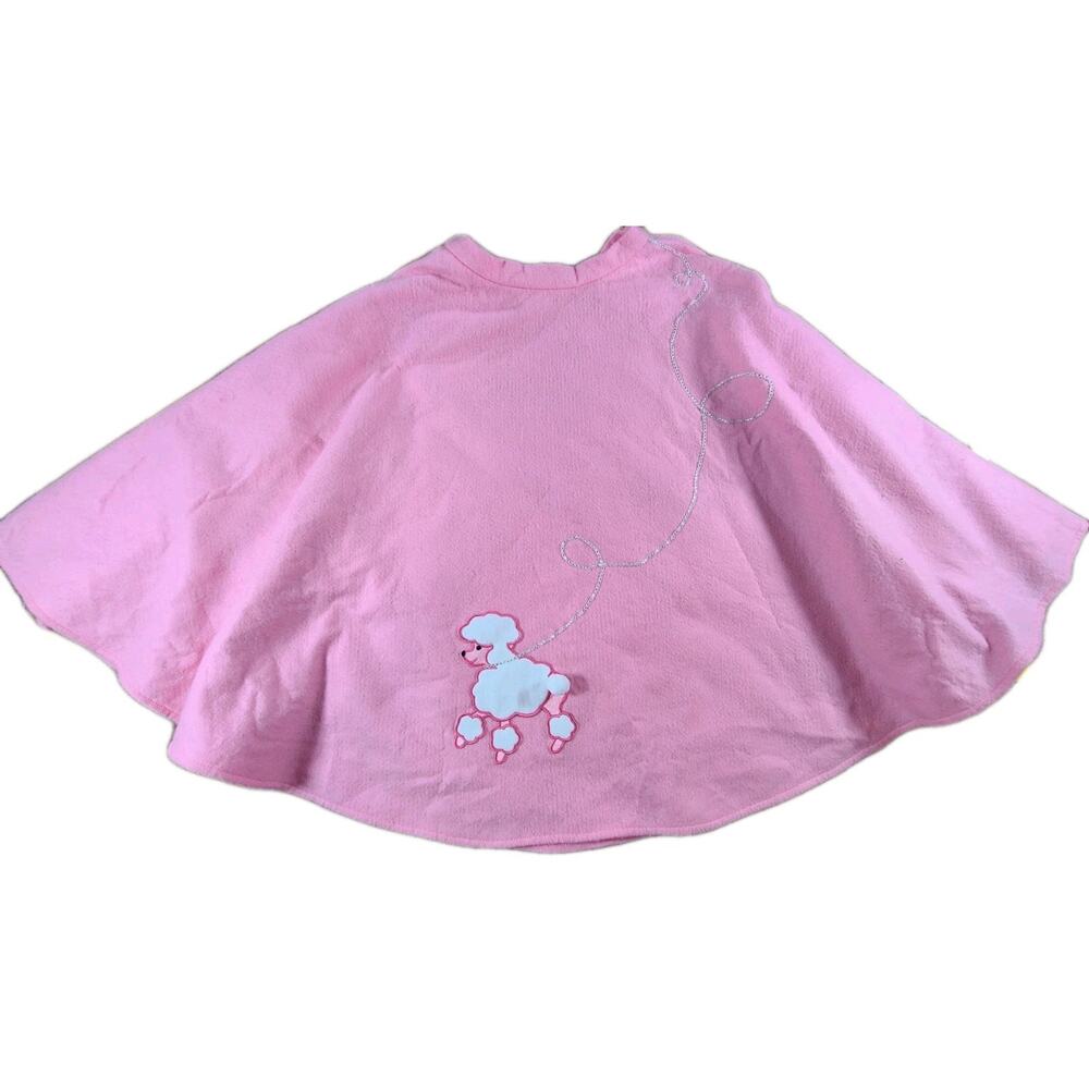 Poodle Skirt Pink Halloween Costume Handmade 30" Waist Full Circle W/Socks